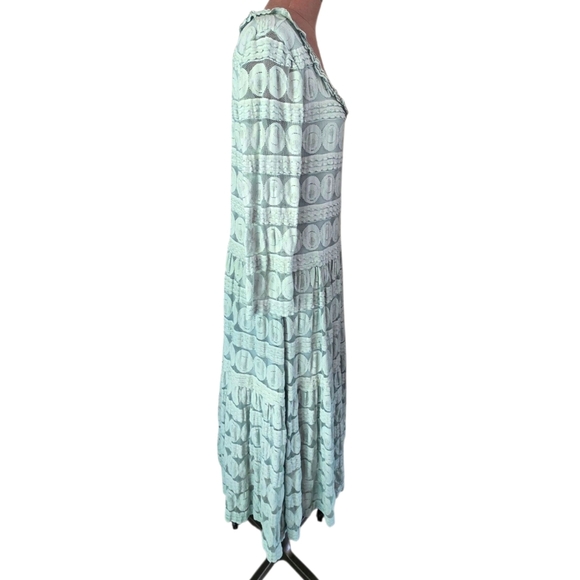 Sundance Willow Spa Lace Long Sleeve Modest Round Neck Maxi Dress Size P XL - Picture 10 of 14